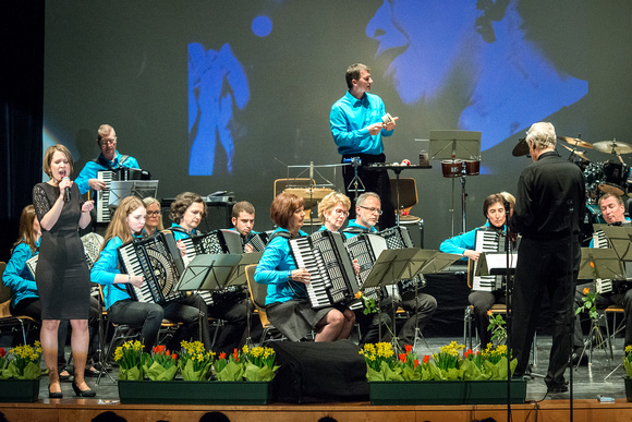 Festkonzert 45. Jahre Akkordeonorchester Hallein 19. März 2016