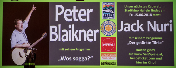 Peter Blaikner ,,Wos sogga?"_Stadtkino Hallein_20.04.2018
