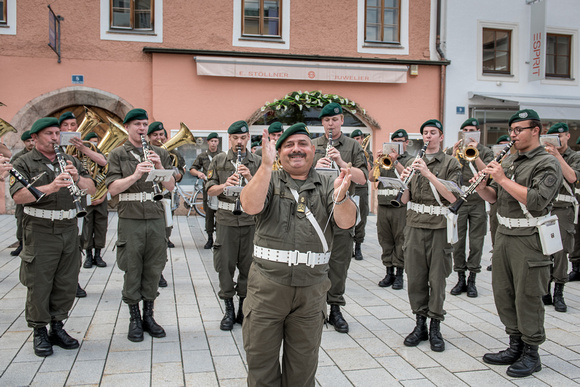 Platzkonzert Militärmusikkapelle Burgenland_Hallein 19. Juni 2018