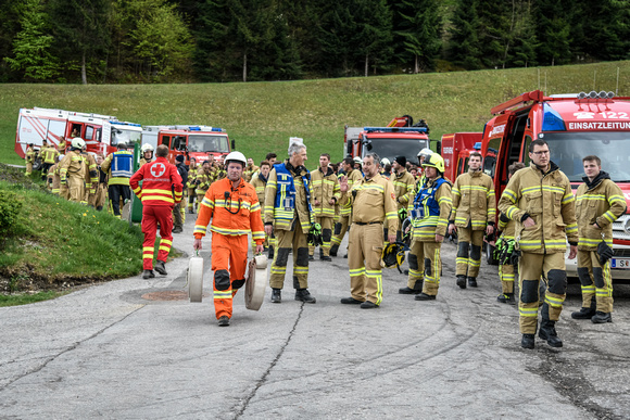Große Waldbrand-Übung am Zinkenkogel 27.04.2019