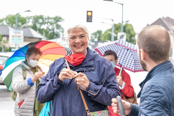 Schweigemarsch zum Erhalt autonomer Frauenhäuser_Hallein_20.06.2020
