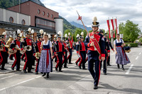 Florianifeier Hallein mit Fahrzeugweihe